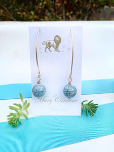 Chinoiserie wishbone earrings