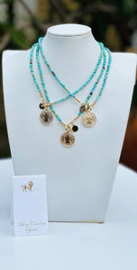 St. Benedict turquoise necklace