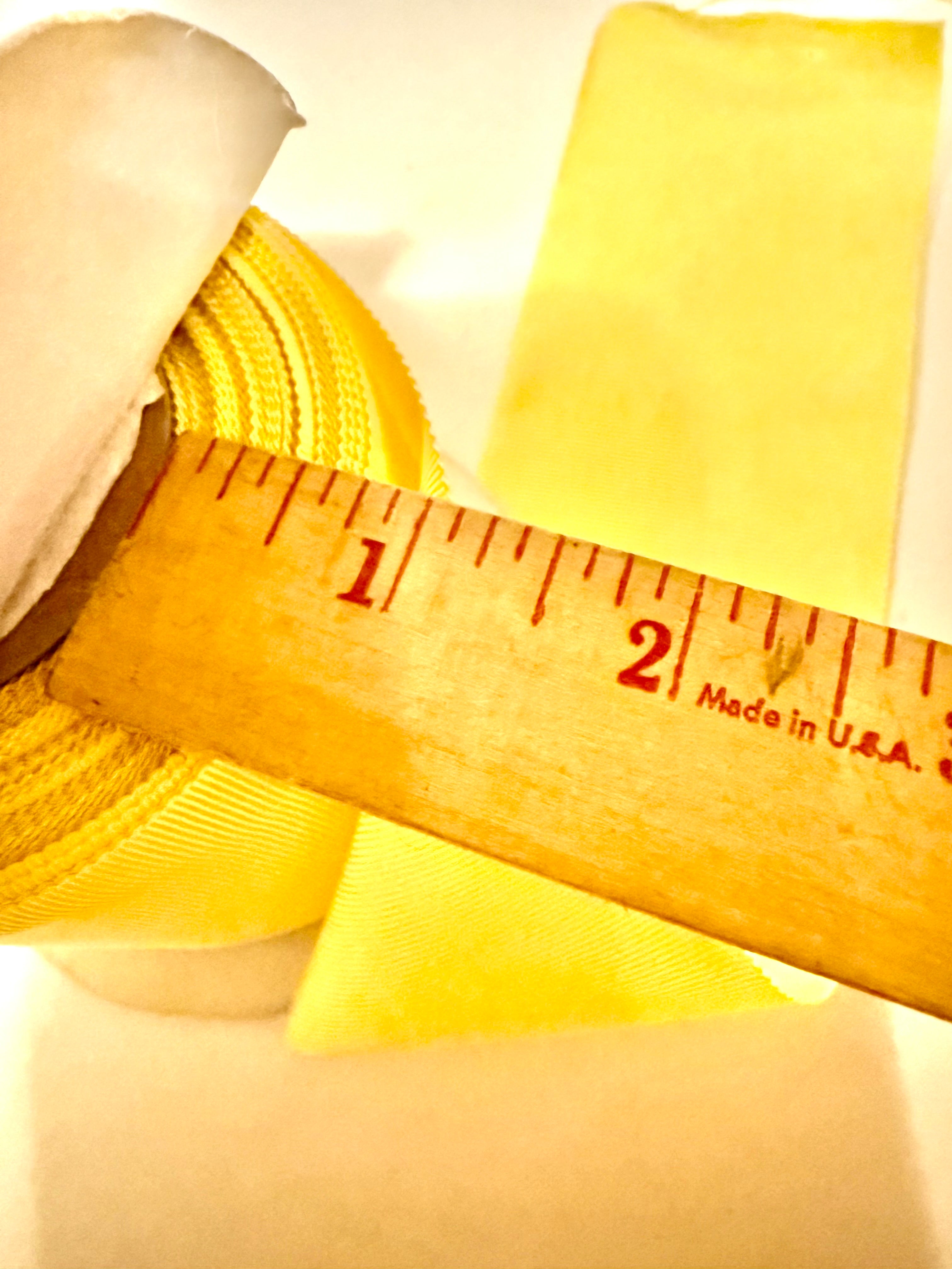 Yellow grosgrain ribbon