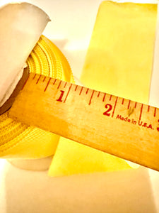 Yellow grosgrain ribbon