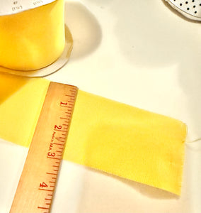 Yellow grosgrain ribbon