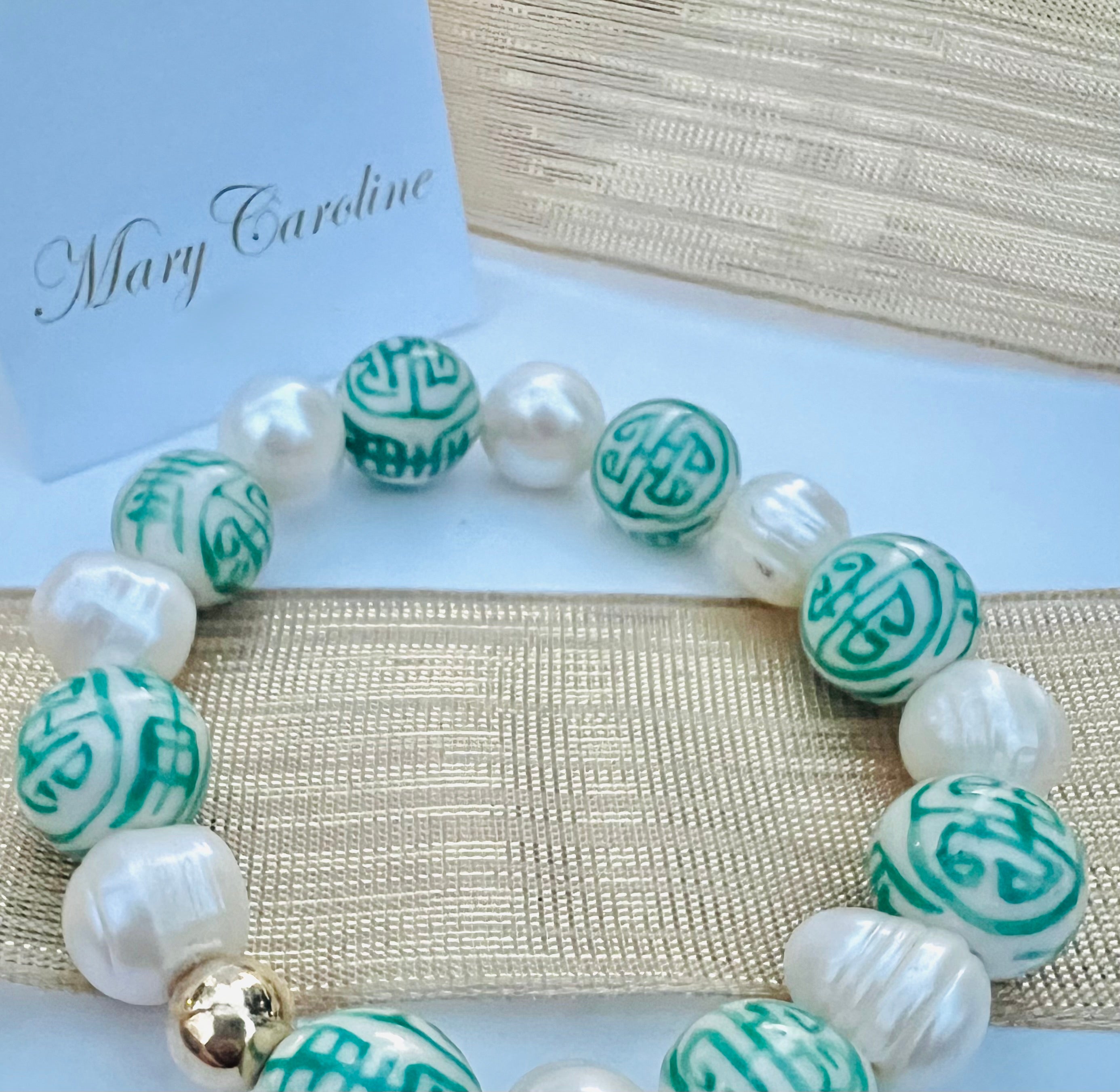 Pearl & Porcelain bracelet