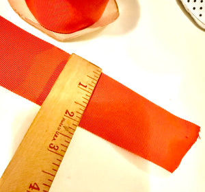 Orange grosgrain ribbon