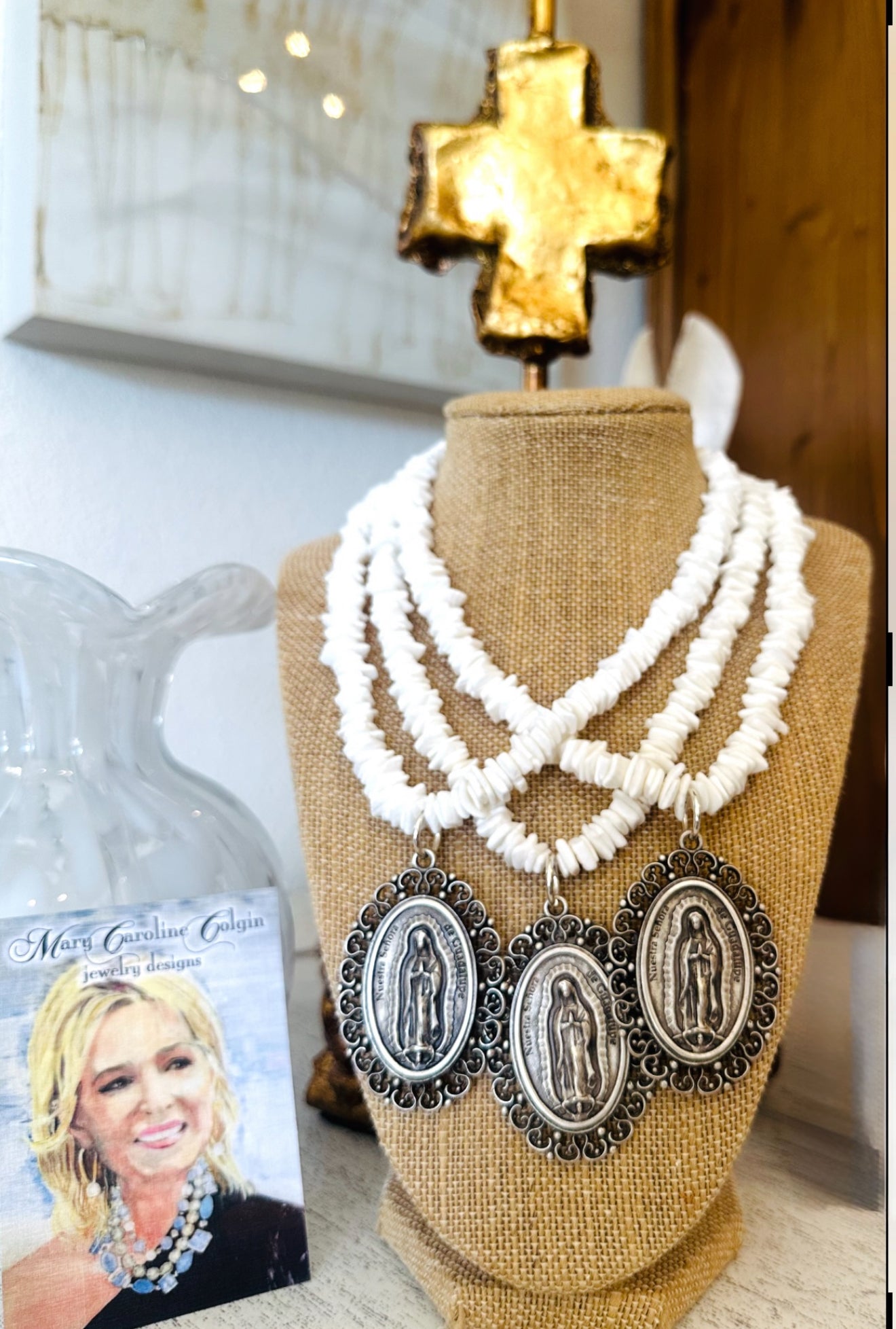 Our Lady Puka Shell Necklace