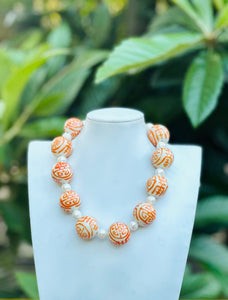 Chinoiserie statement necklace