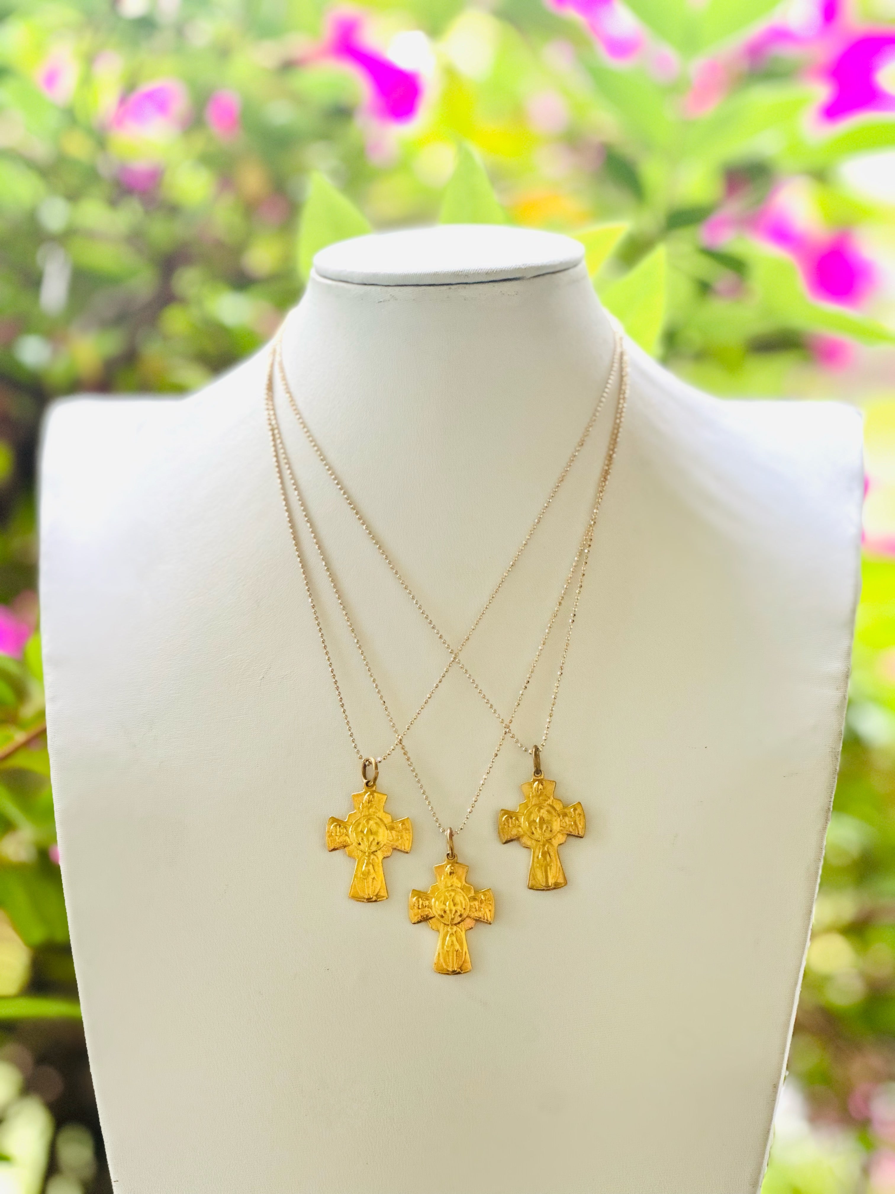 Four Way Cross necklace ￼