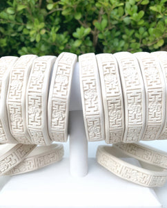 Carved Bangle Bracelet