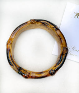 “Tortoise” bamboo bangle bracelet