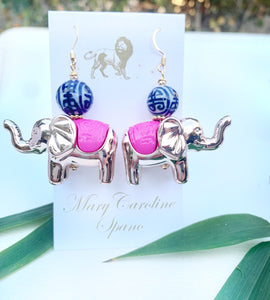 Preppy Elephant earrings