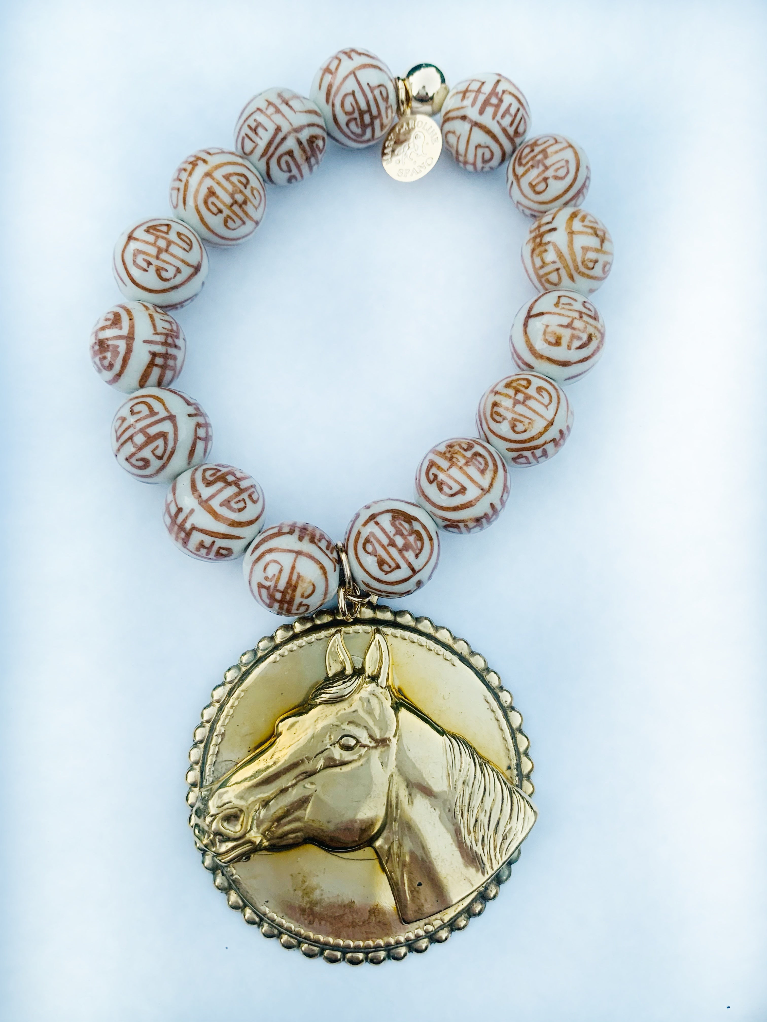 Patricia’s equestrian cappacinno brown bracelet