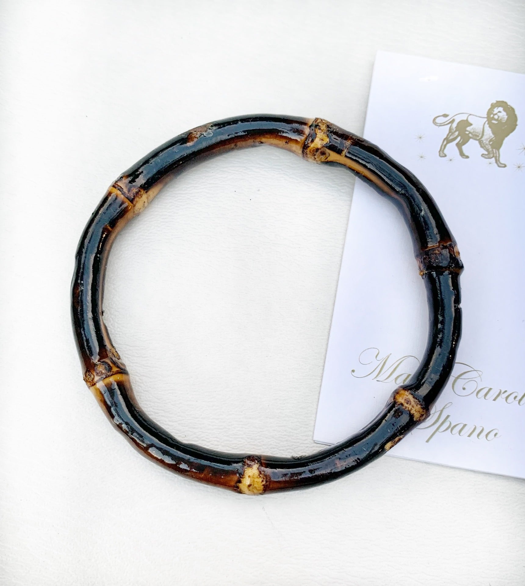 “Tortoise” bamboo bangle bracelet